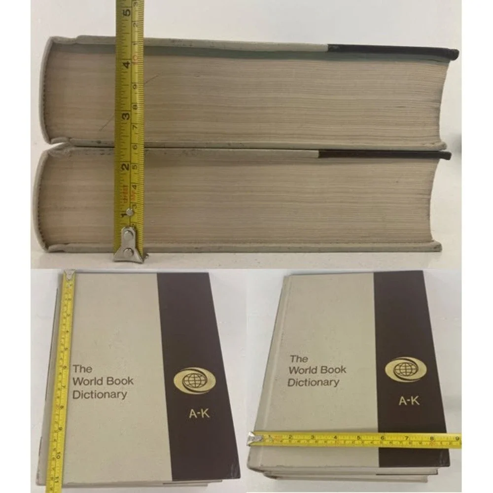 VTG 1973 World Book Dictionary Thorndike Barnhart 2 Vol Set Hardcover Academic